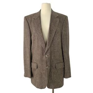 Burberrys Wool Blend Herringbone 2-Button Blazer Jacket | Men’s Fits Like 44R